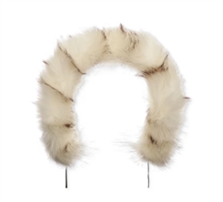 KongWalther Foxy barnevogns pelskrave - White fur